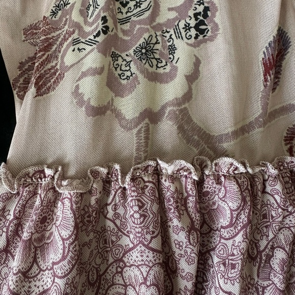 Knox Rose Dropped Waist Blouse - Size Small - Beautiful Mixed Pattern Fabric - Picture 4 of 6